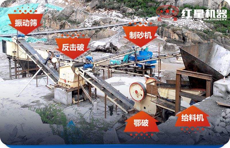 砂石生產線中所使用的石頭破碎設備