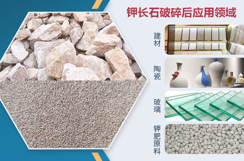 鉀長石破碎后應用領域