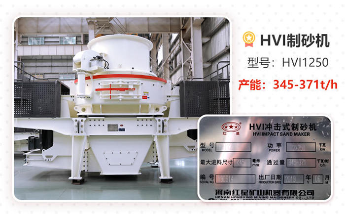HVI1250制砂機型號參數