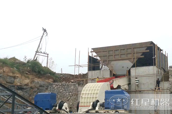 錘式石子機現場 錘式石子機現場