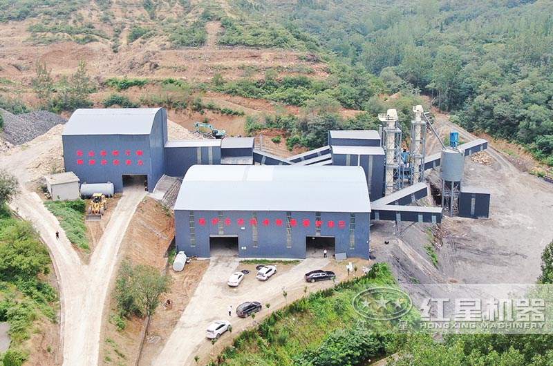 河南登封機制砂現場