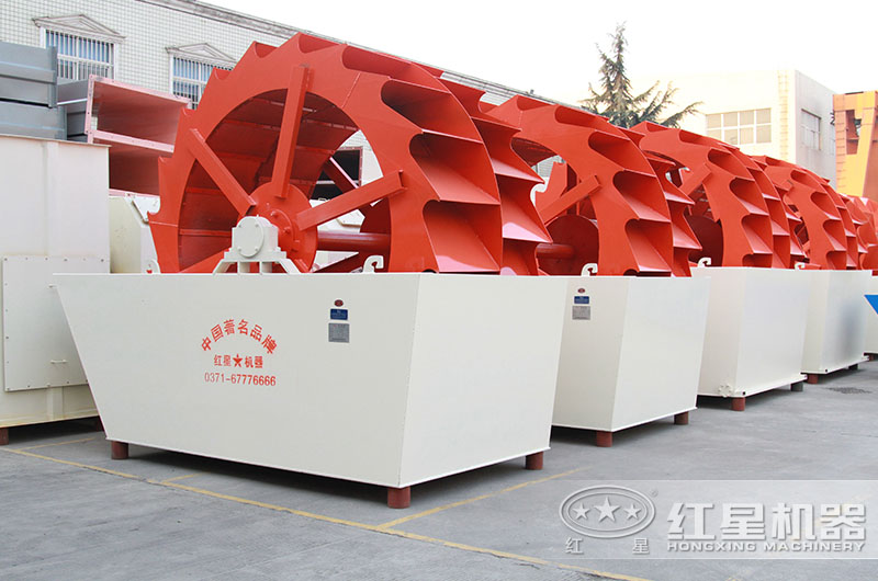 石子生產線洗砂設備之輪斗洗砂機