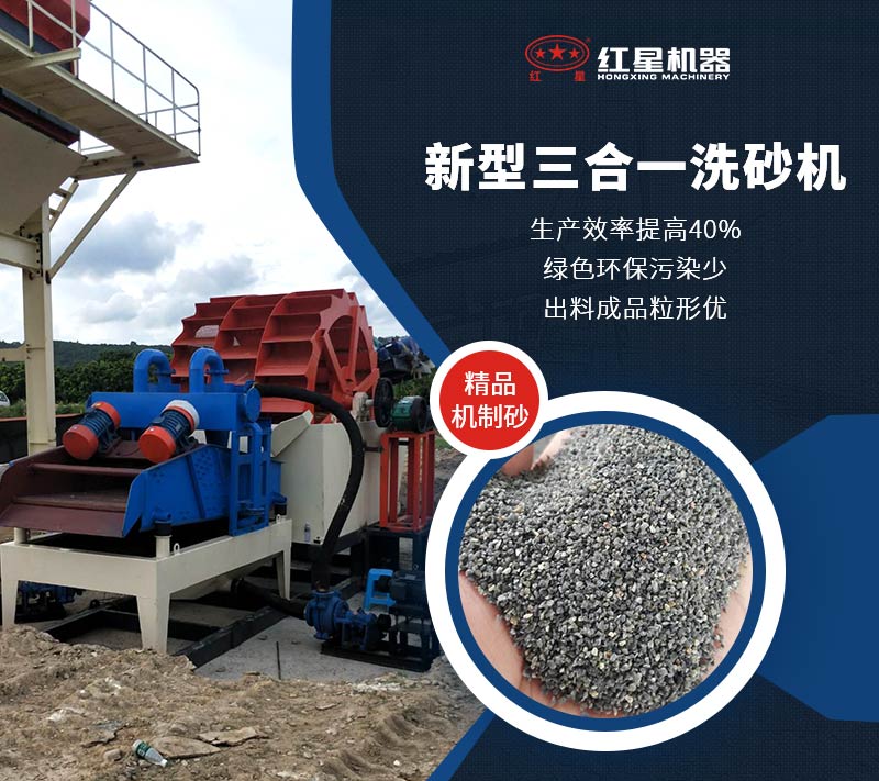 新型三合一洗砂機生產優勢