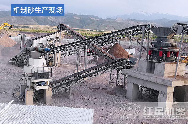 機(jī)制砂生產(chǎn)現(xiàn)場 機(jī)制砂生產(chǎn)現(xiàn)場