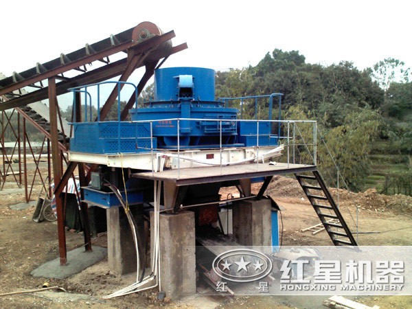 小型制砂機現場作業