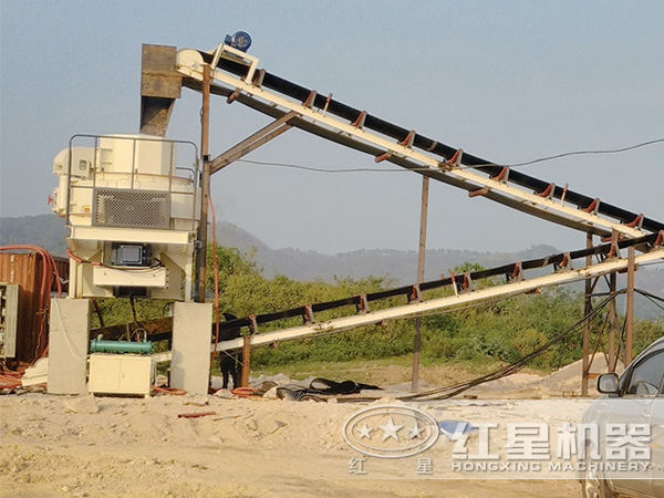 HVI制砂機現場作業圖