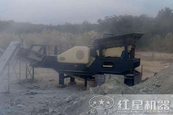 顎式移動破碎機用來生產石子