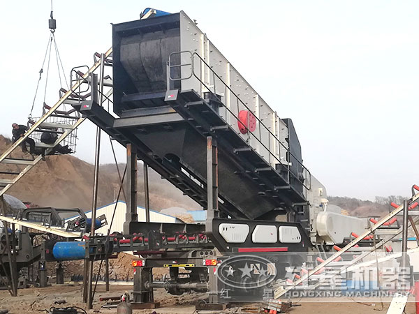 河北唐山移動破碎生產線現場圖
