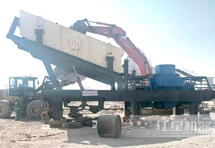 流動石頭打沙機作業(yè)現(xiàn)場 流動石頭打沙機作業(yè)現(xiàn)場
