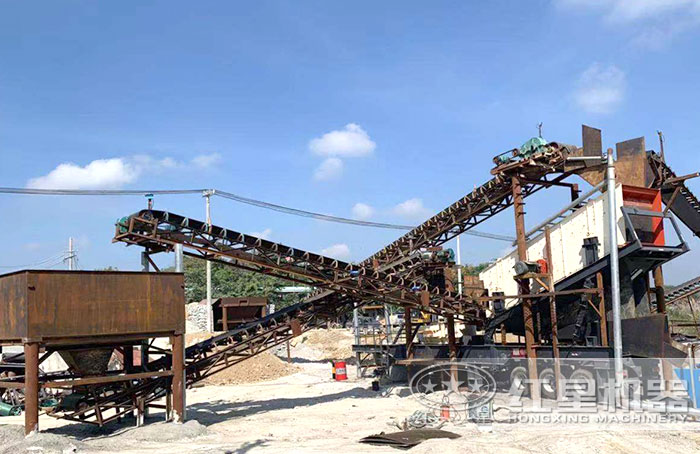 移動打沙機(jī)作業(yè)現(xiàn)場