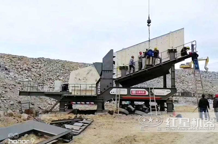 反擊破移動(dòng)破碎機(jī)——河南生產(chǎn)現(xiàn)場(chǎng)
