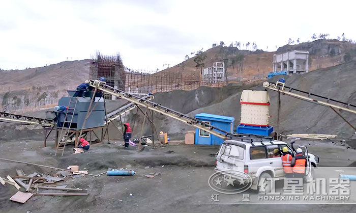 復合式破碎機制沙作業現場 復合式破碎機制沙作業現場